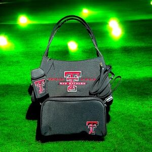Texas Tech Red Raiders Black Bag with Accessories Bundle NWT Fully Licensed NEW